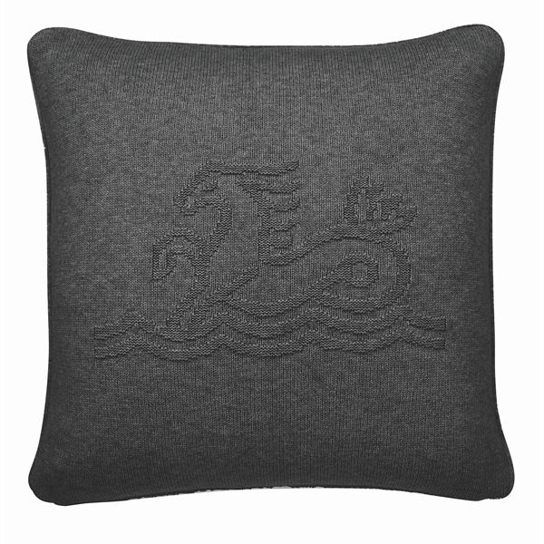 Signature Knit Cushion - Charcoal